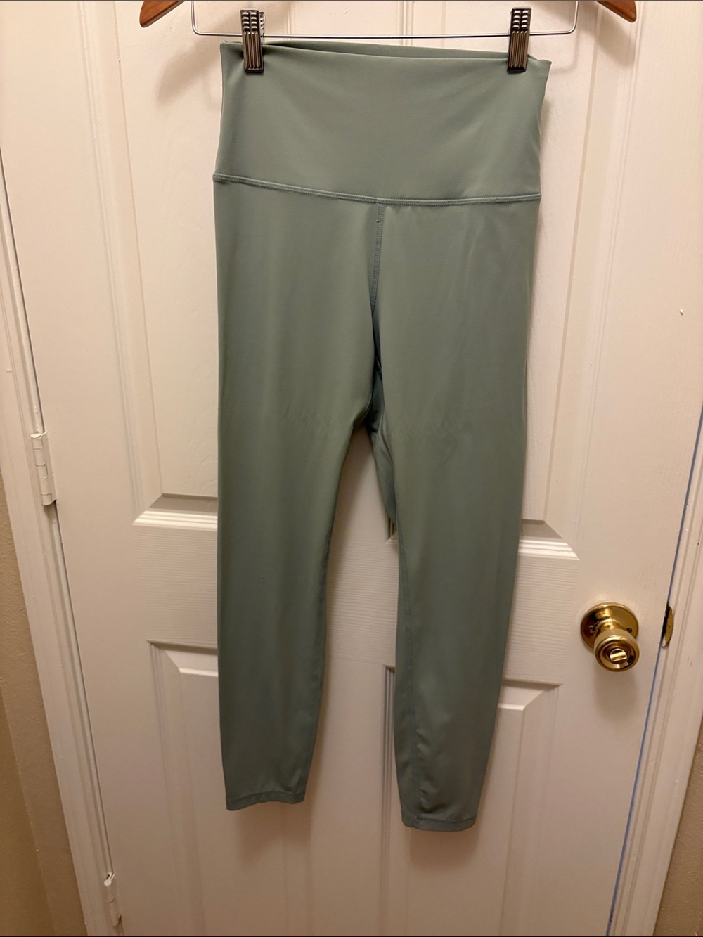 Quince Sage Green High-Rise Leggings A146